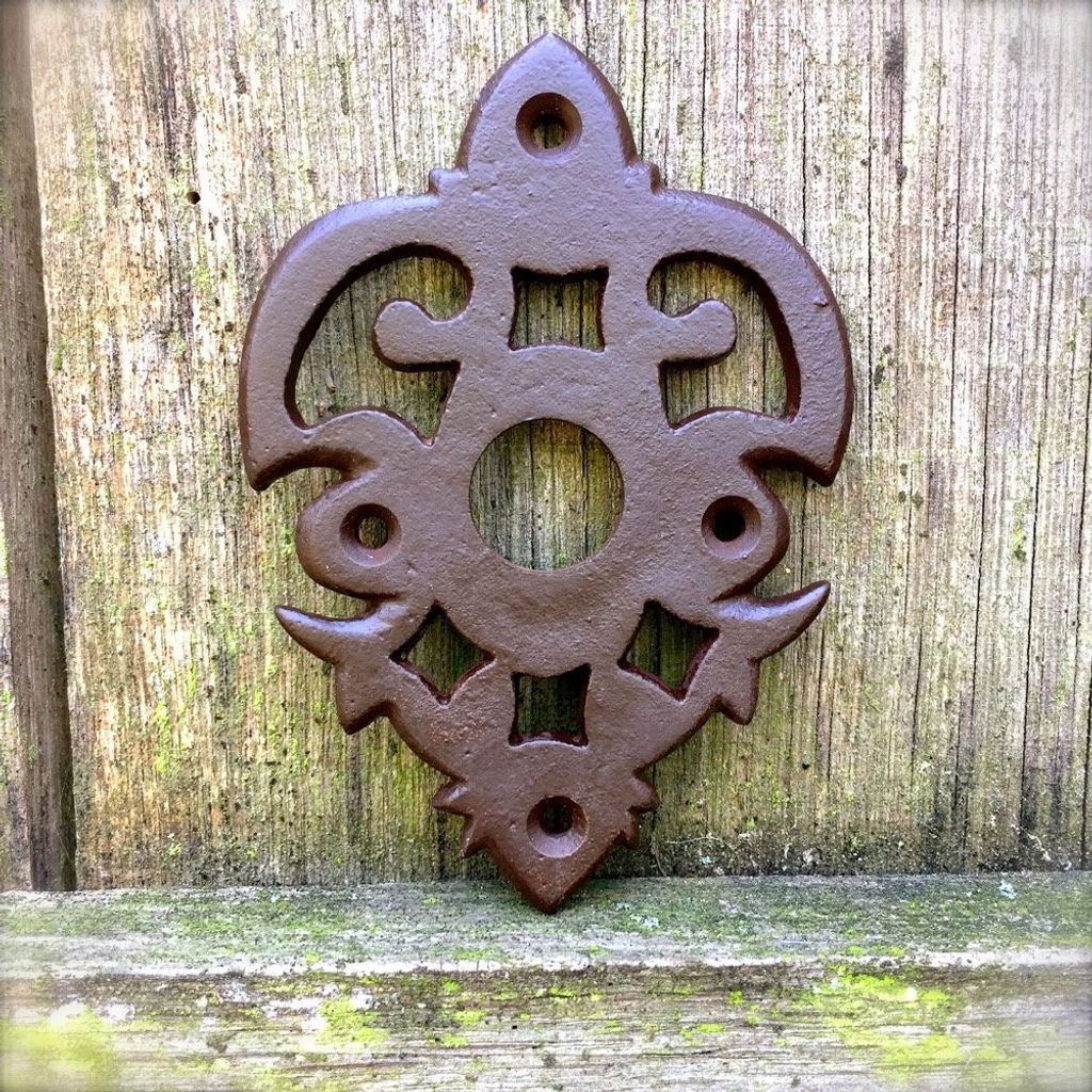 Rosette für Türklinke(einzeln) - zeitloses Design | Eisen Braun