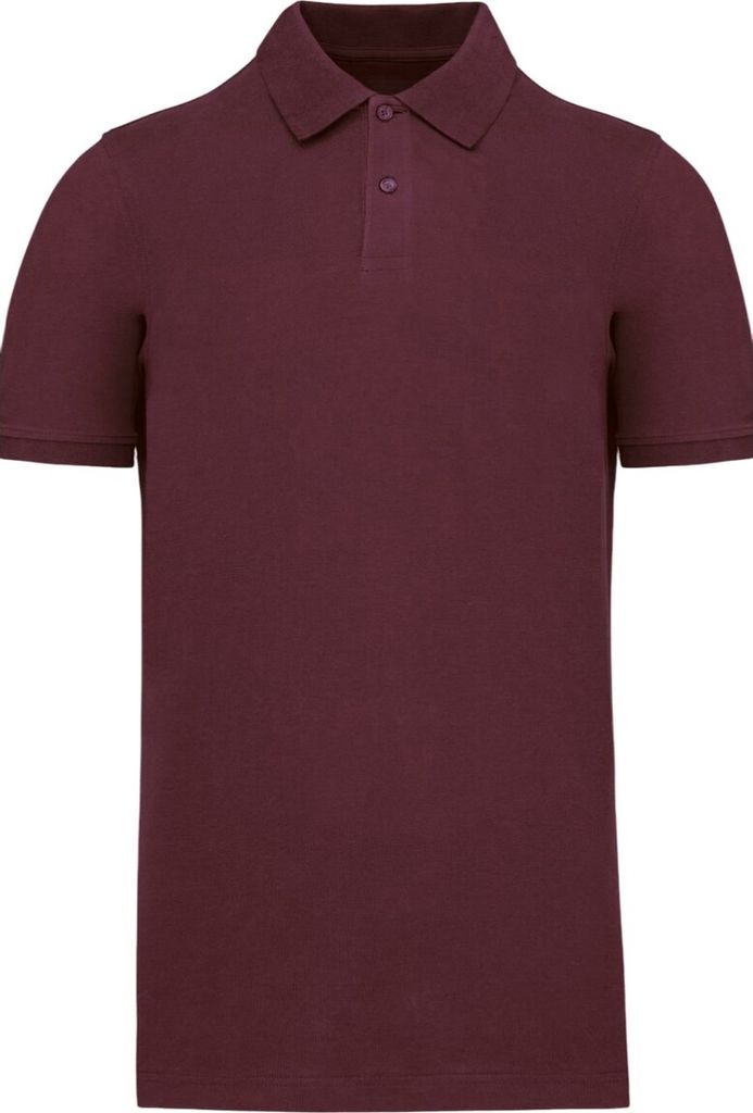 Kariban - Poloshirt Baumwolle aus biologischem Anbau für Herren PC7651 (XL) (Weinrot)