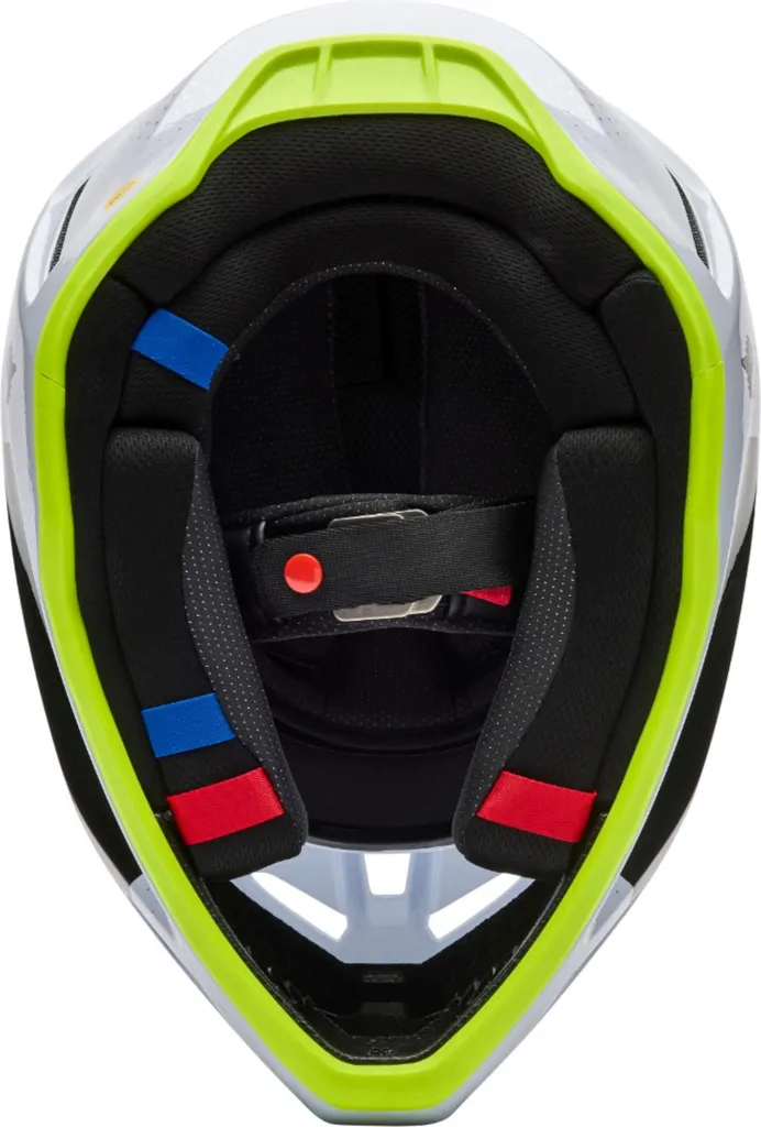 Casque Motocross Fox V3 Tine Blanc Taille S 55/56 pour Compétition MX - 6