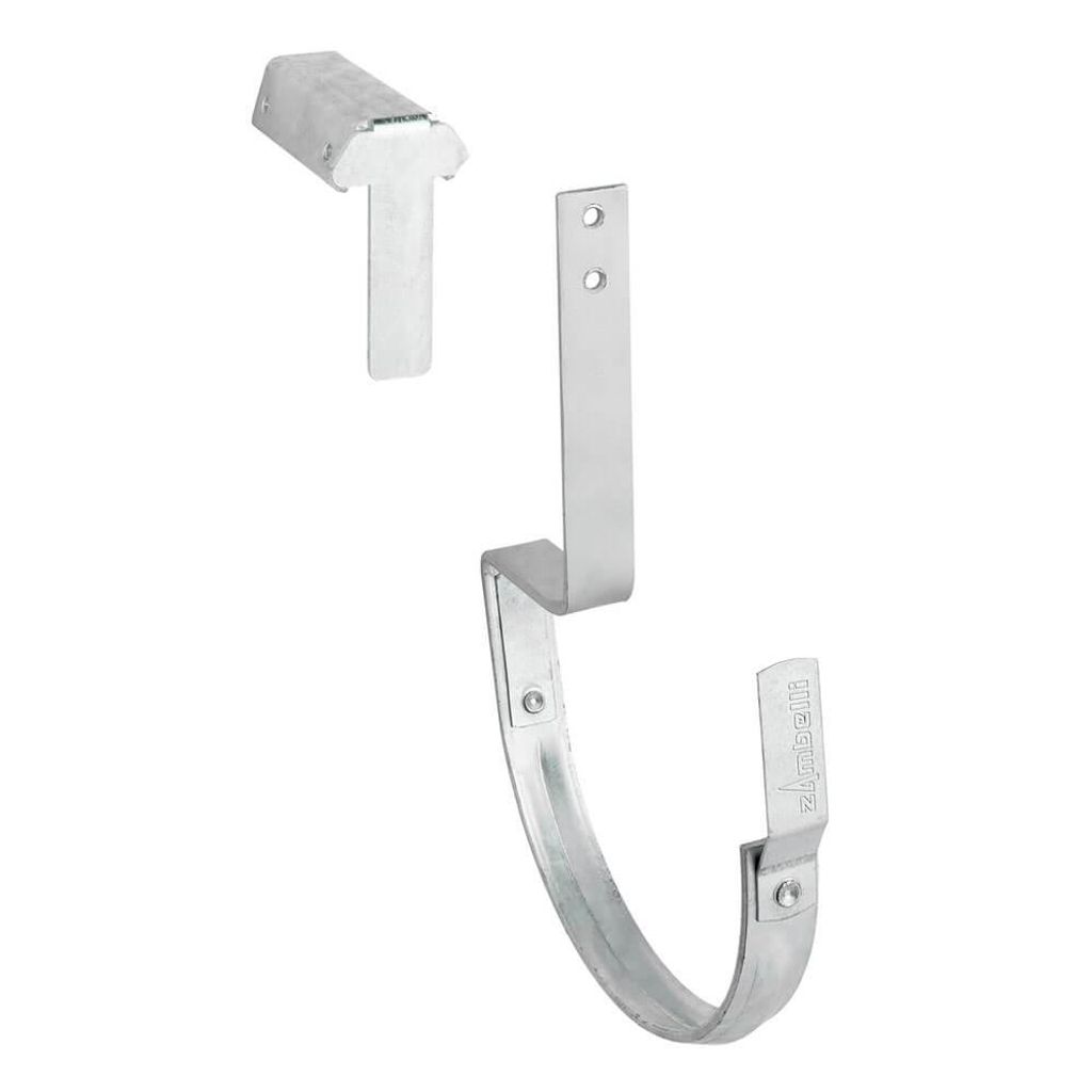 Rinnenhaken-Set 333 Zambelli, Sandwichpaneele 40/60mm, Halter 20mm, 75°, 129525-20/75
