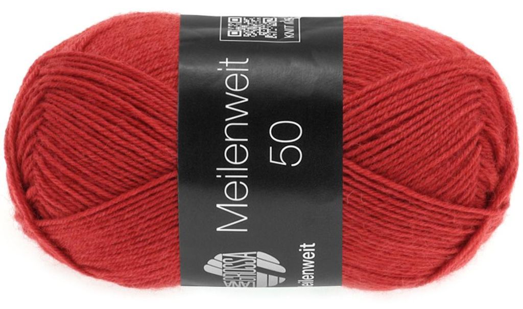 Lana Grossa MEILENWEIT 50 g UNI 4-warstwowa wełna Zdjęcie produktu 