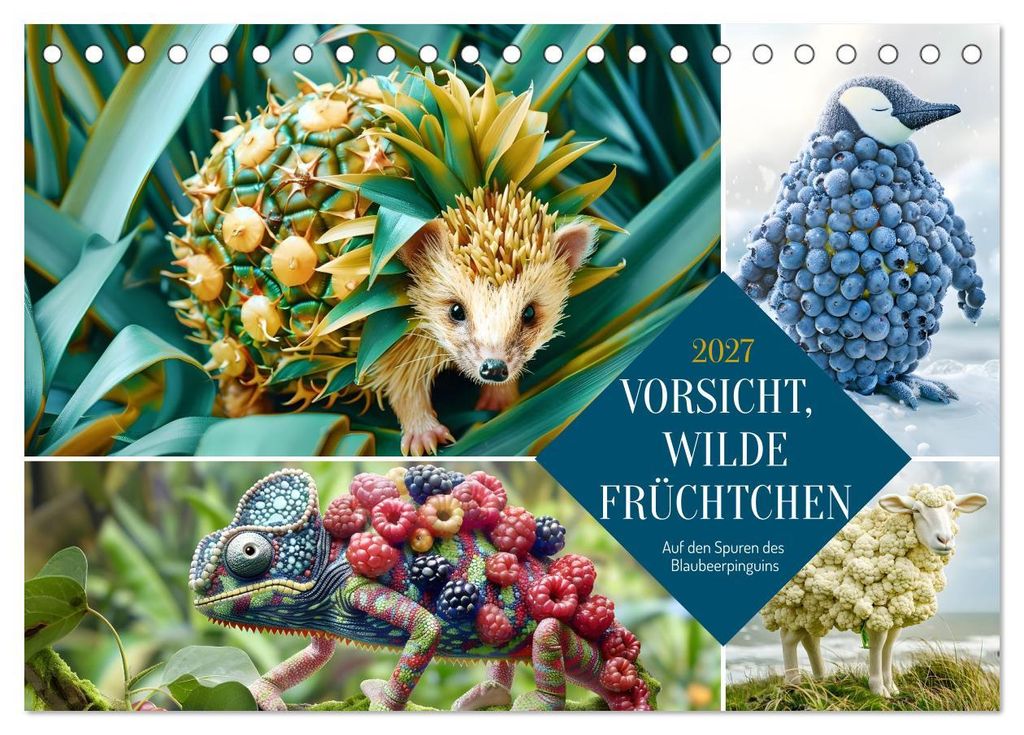 Vorsicht, Wilde Früchtchen (Tischkalender 2027 DIN A5 quer), CALVENDO Monatskalender
