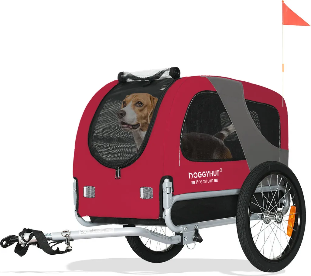 Remorque de vélo pour chien : solution de transport pliable et sécurisée