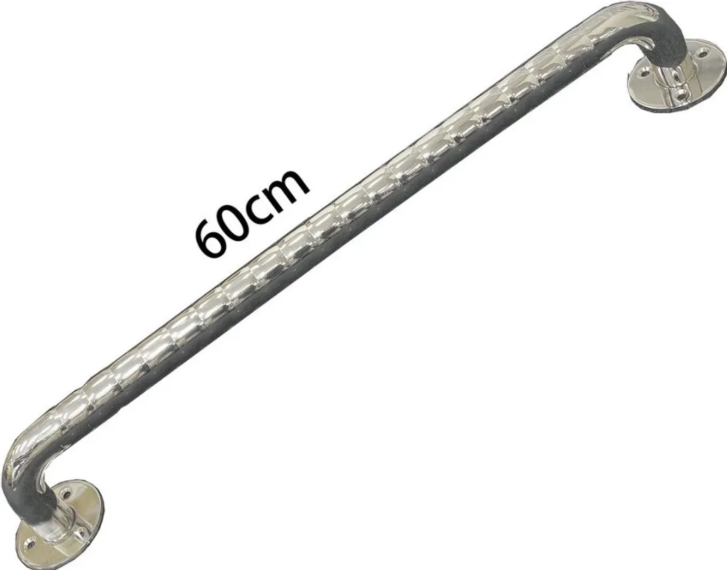 Maniglione Inox Zigrinato 60 cm - Equilibrio tra Estetica e Sicurezza