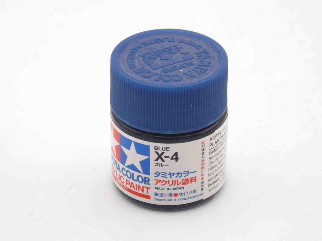 Tamiya Acrylfarbe X4, X -4 Blau glänzend 23 ml