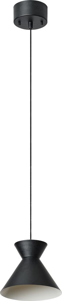 OSRAM Decor Waist Pendelleuchte E27 Schwarz 200mm, Stahl, beweglicher Kopf, für Esszimmer Modern, IP20
