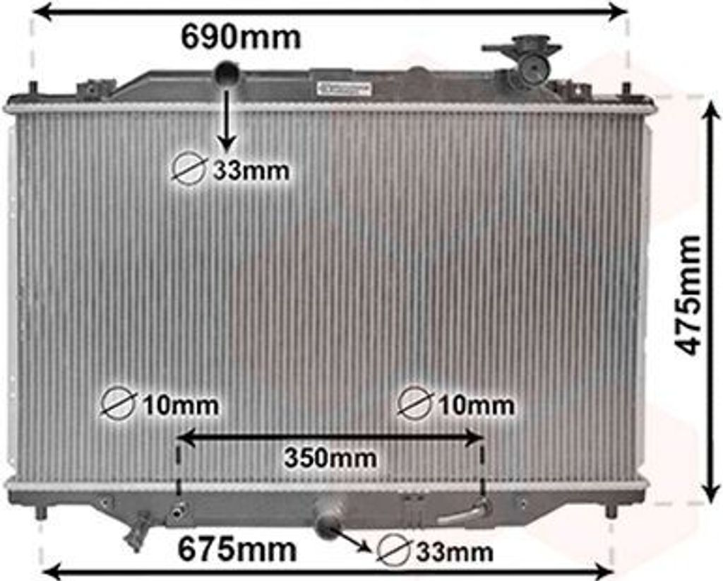 VAN WEZEL 27002274 Kühler Wasserkühler Motorkühler für MAZDA CX-5 (KE, GH)