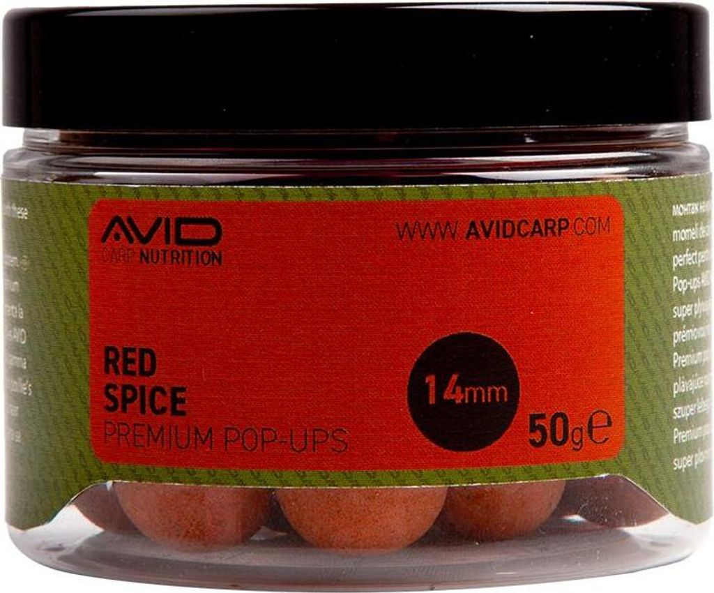 Avid Carp Red Spice Belachan Pop Ups 50 g 14 mm