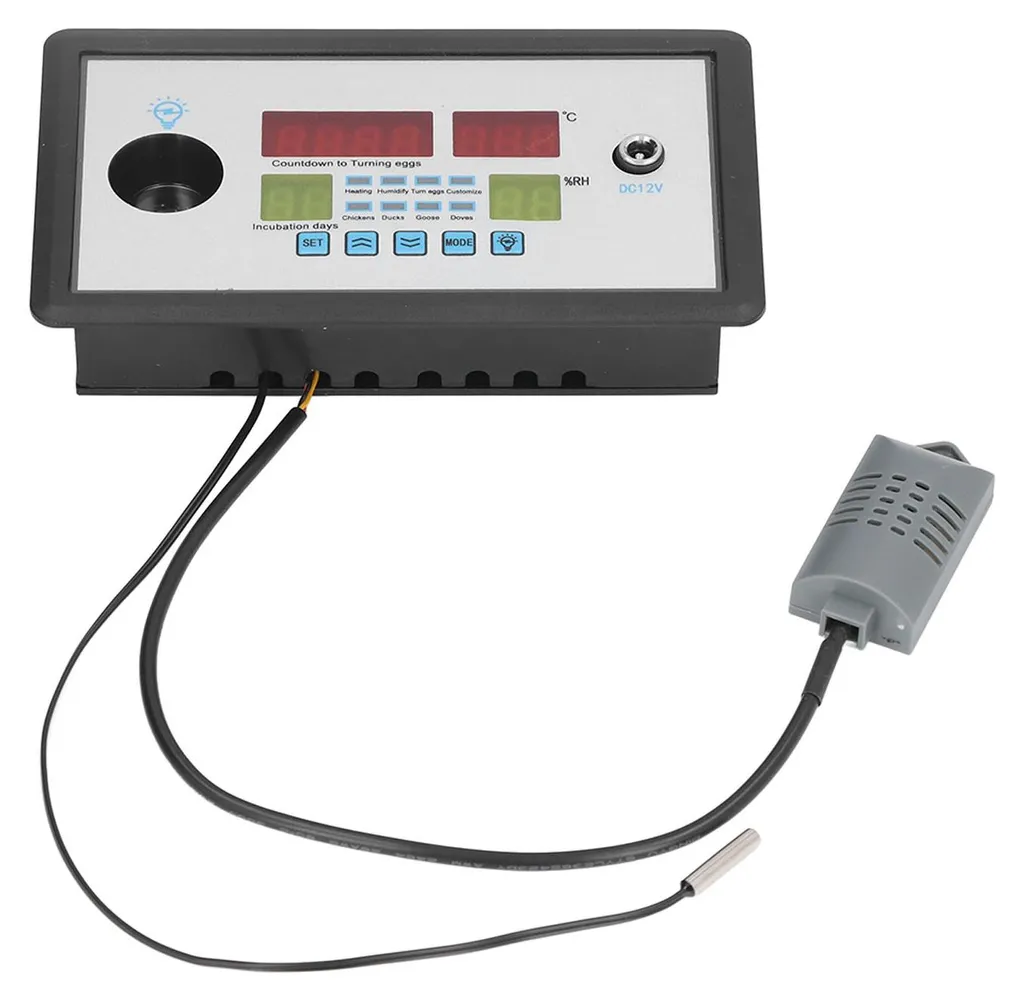 Thermostat couveuse intelligent 12V avec sonde de haute précision LCD
