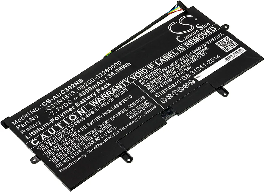 Batterie C302CA pour Chromebook Flip C302 - Haute Capacité Techtek 39Wh