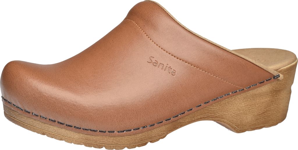 Sanita Original-Sandra Open Clog Cognac Gr.38