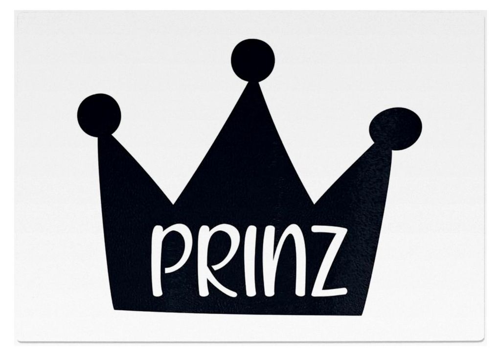 Glas-Schneidebrett Frühstücksbrett, Prinz