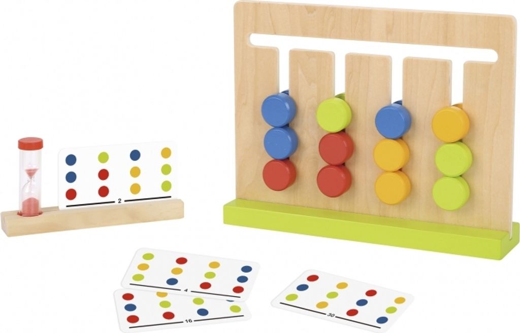 Tooky Toy Logical Game Time Puzzle, Farben, 30 Muster, 18 Teile.