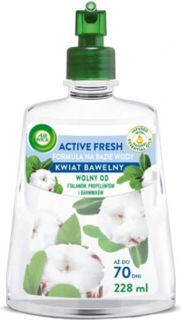 Air Wick Wkład Active Fresh Kwiat Bawełny 228 ml