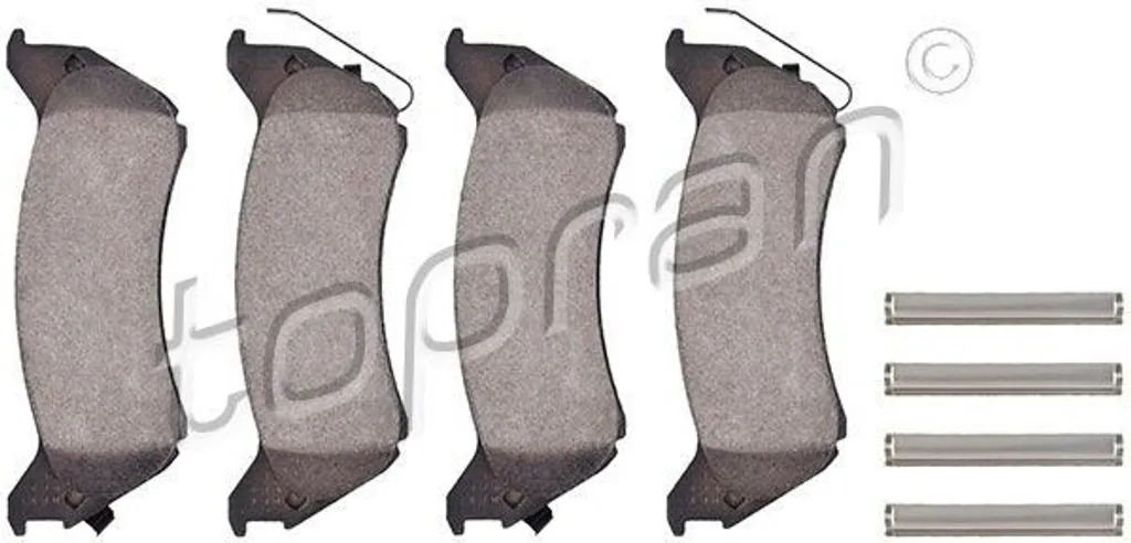 Plaquettes de frein arrière TOPRAN 401 434 pour Classe M W163