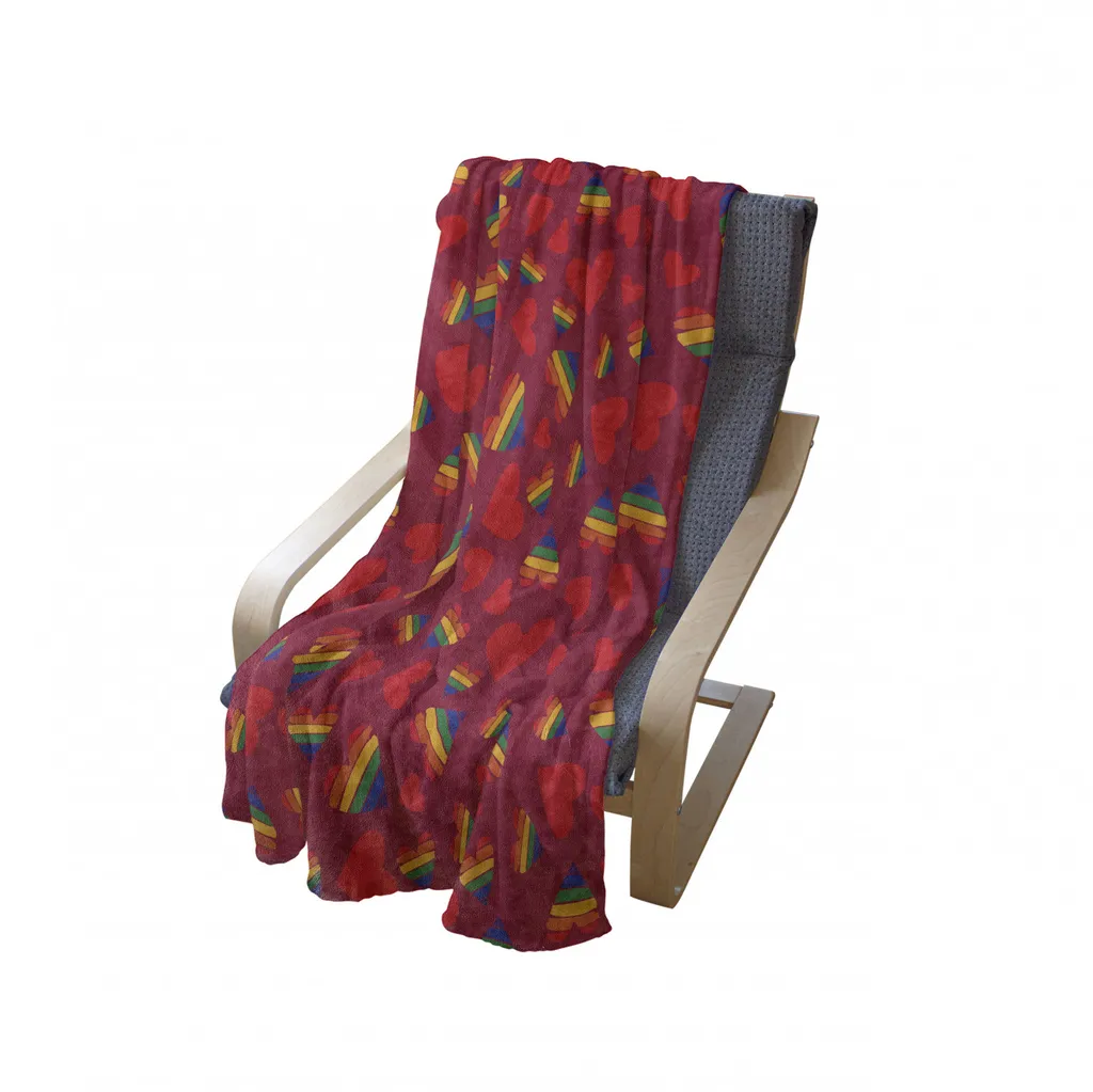 Plaid Divano ABAKUHAUS 125x175 cm Flanella Arcobaleno Design - 2