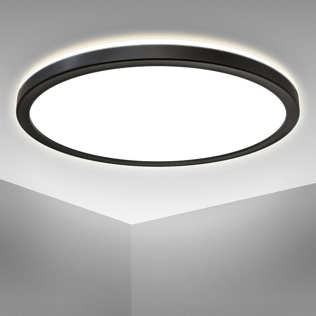 Plafonnier LED ultra-plat Ø29cm rond 18W 2400lm 4000K Image du produit 