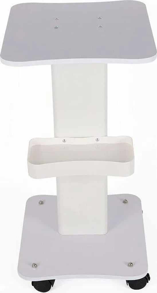 Chariot pour salon de coiffure blanc à roulettes modèle confort HC01 - 2