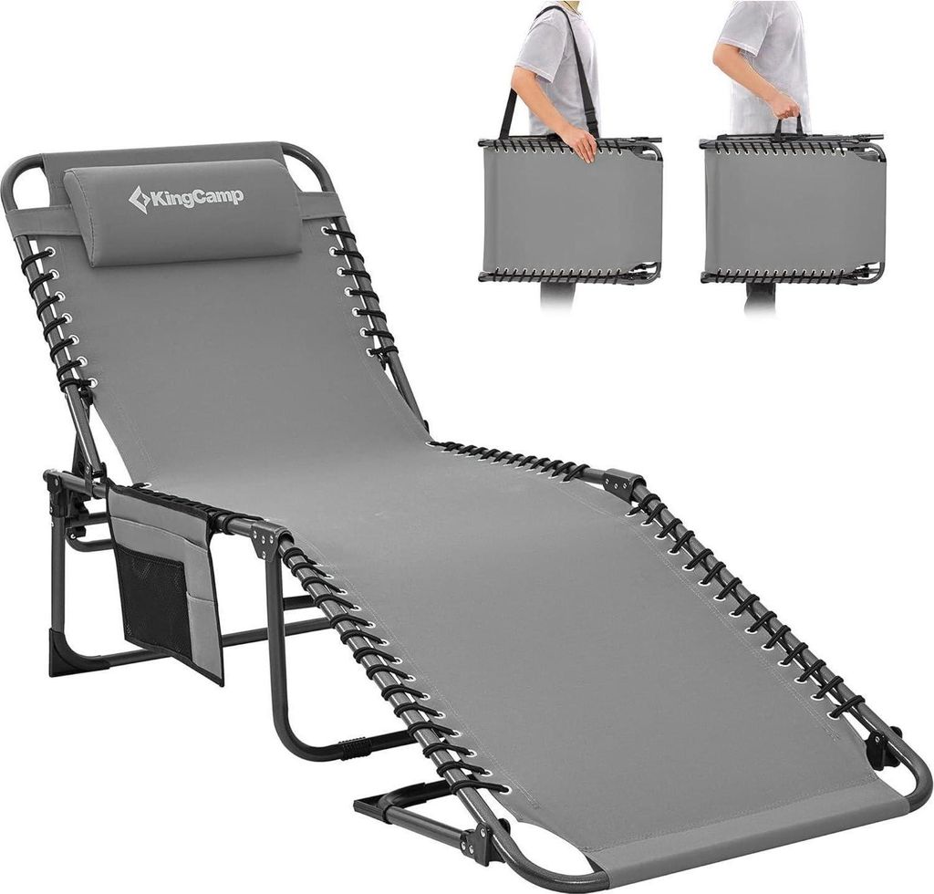 Campingliege 5-Stufig klappbar mit verstellbarer Produktbild 