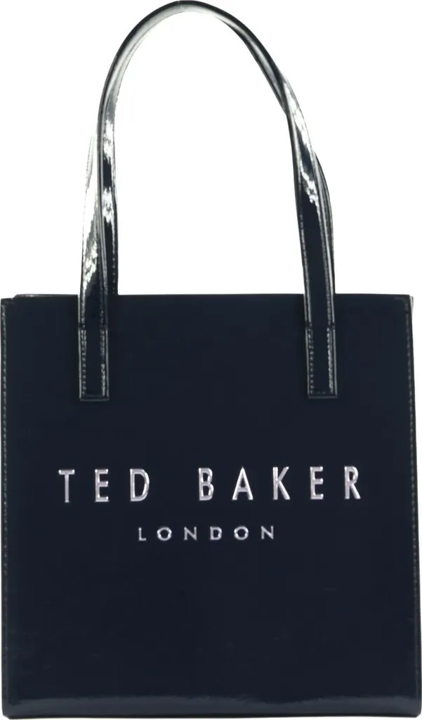 Sac Iconique Caarisa Ted Baker Bleu Marine Effet Craquelé et Imprimé