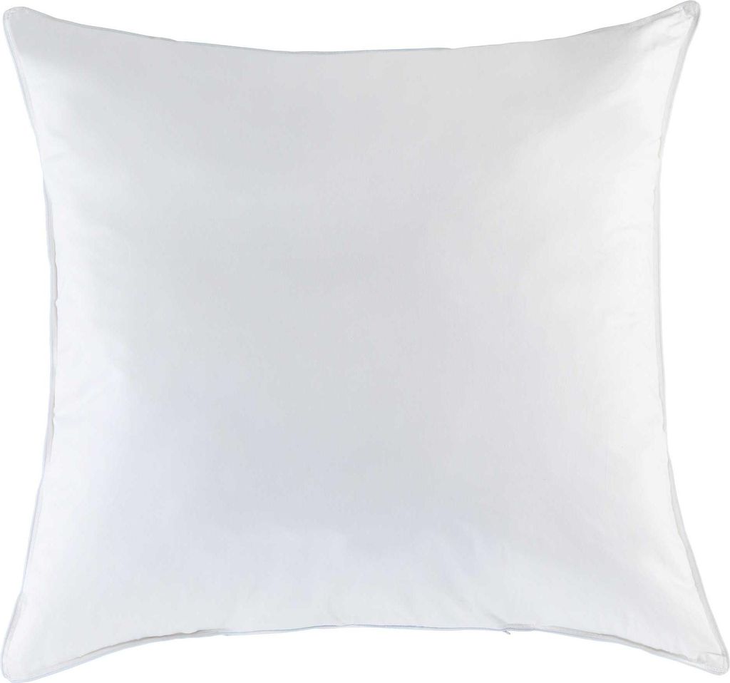 A white pillow on a white background.