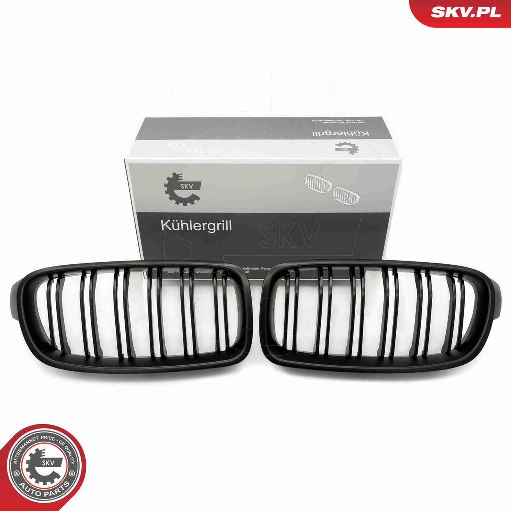 ESEN SKV 66SKV126 Kühlergrill Frontgrill für BMW 3 Touring (F31) Schwarz-Matt