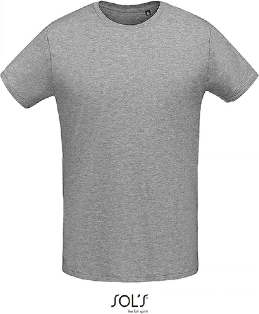 SOLs 02855 | Herren Martin Men T-Shirt - '155 Jersey 100% gekämmte Baumw - Farbe: Grey Melange - Größe: 3XL