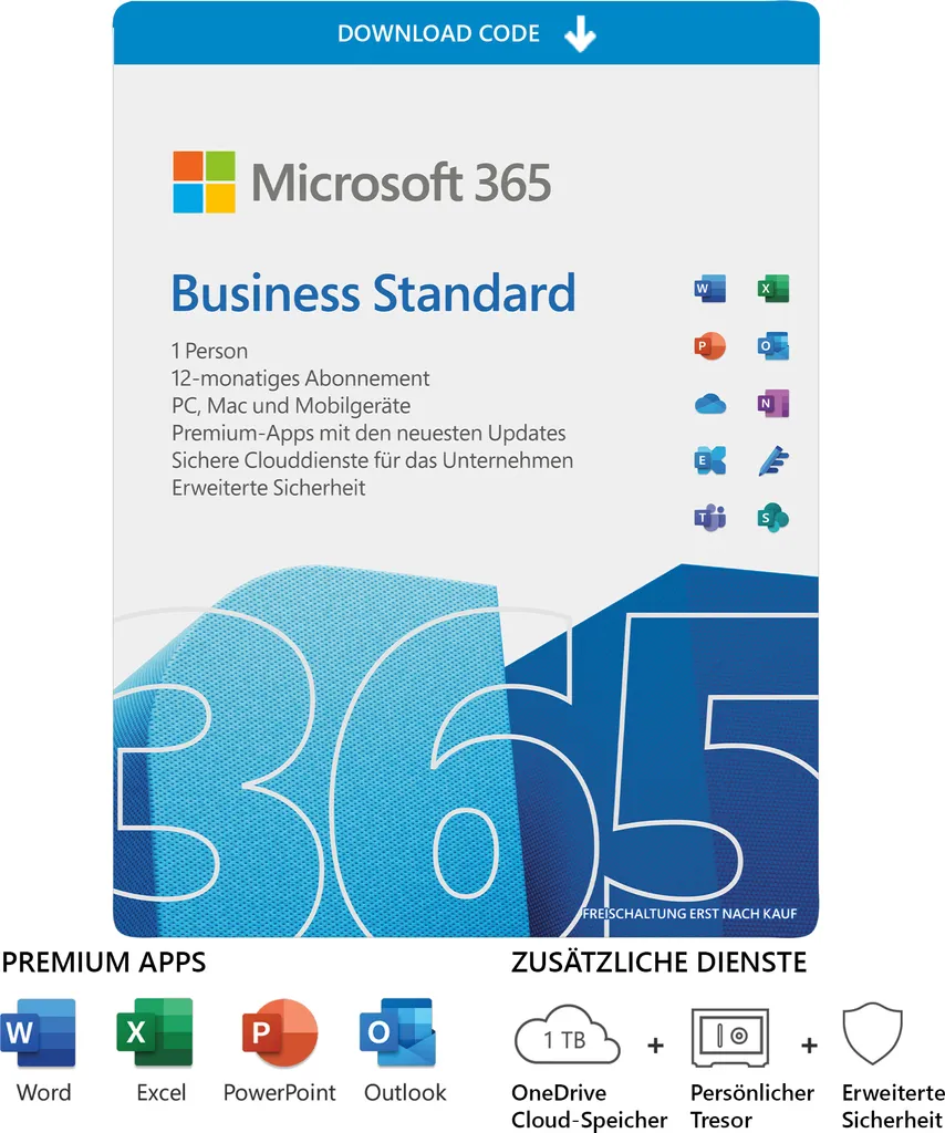 Office 365 Business Standard : 15 appareils, Multi-support, Licence Mail - 2