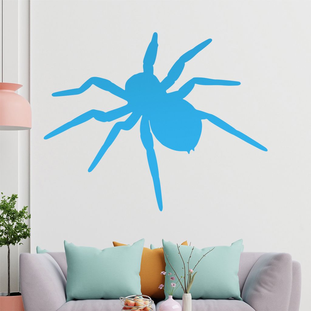 KIWISTAR Spinne - Spinnweben Vogelspinne Zecke Wandtattoo in 6 Größen - Wandaufkleber Wall Sticker - Dekoration, Küche, Wohnzimmer, Schlafzimmer...