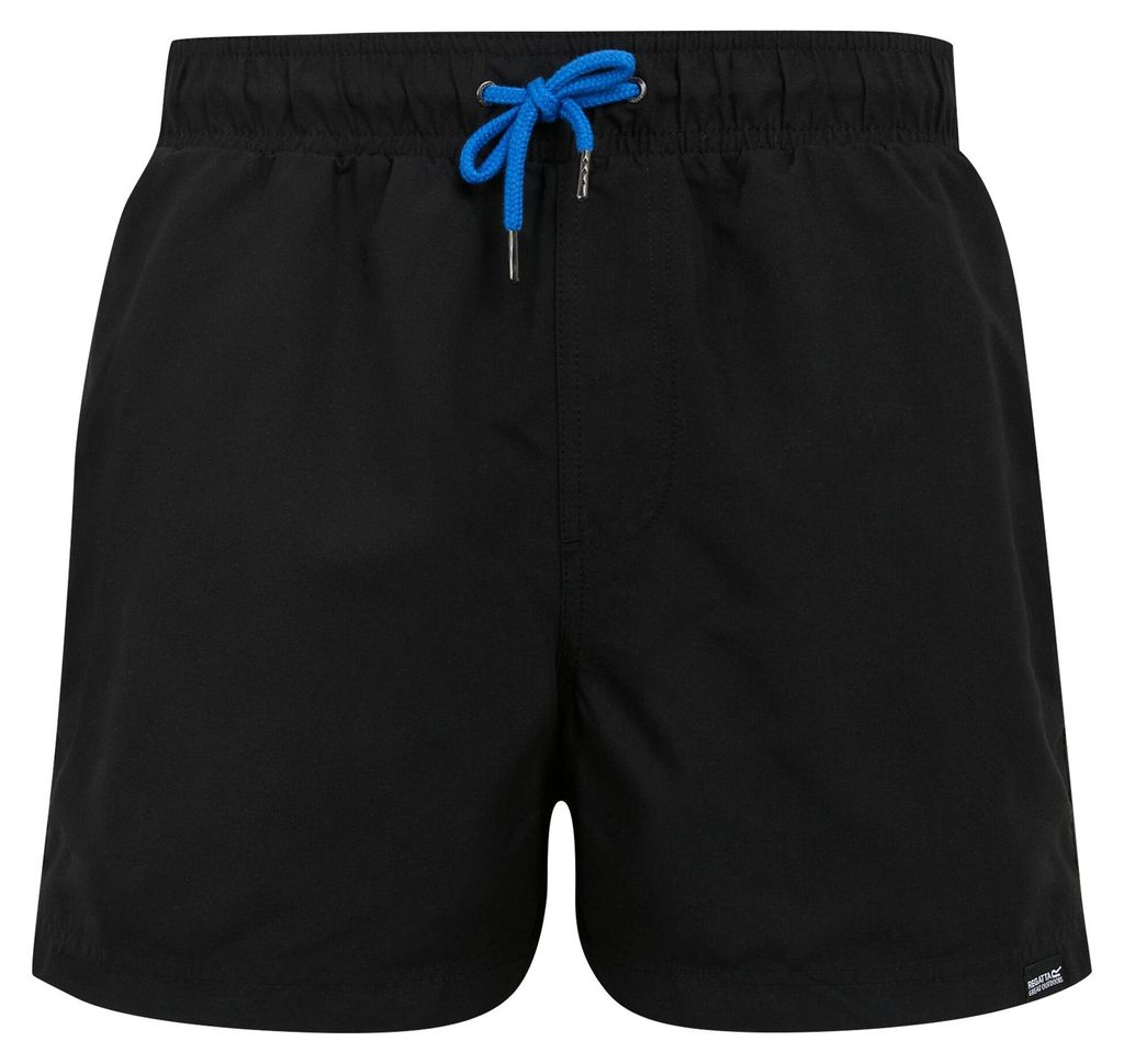 Regatta - "Mawson II" Badeshorts für Herren RG7213 (L) (Schwarz/Sonic-Blau)