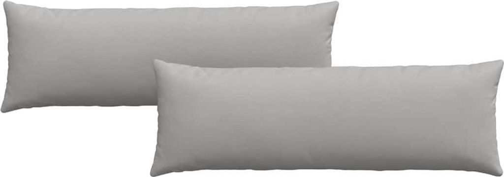 Sofakissen 2 pcs Wolkengrau 120 x 40 cm Stoff