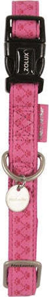 Hundehalsband MAC LEATHER rosa 15mm/28-40cm Zolux