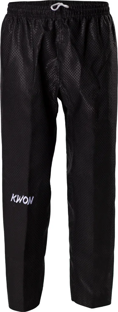 Pantalon d'entraînement Taekwondo 7oz noir 180 cm pour karaté et arts martiaux