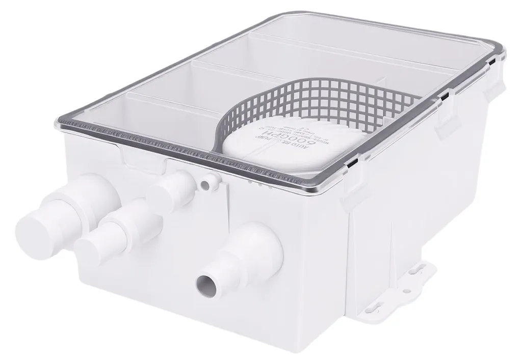 Pompe de Douche 12V 600 GPH à Raccords Multiples - Boîtier Compact et Robuste - 2