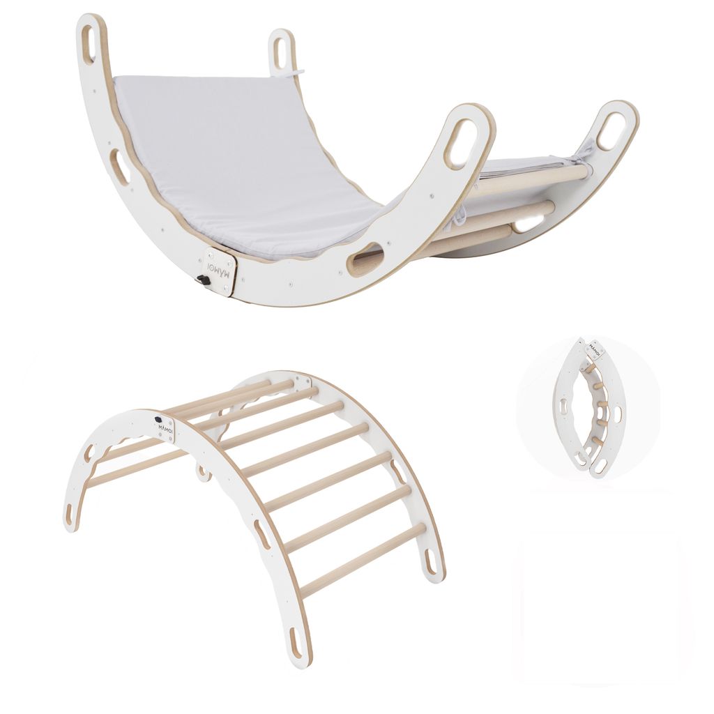 MAMOI Klettergerüst für Kleinkinder mit Kissen für den Innenbereich, Kissen für Indoor-Klettergerüst für Kinder, Kletterbogen für Babys