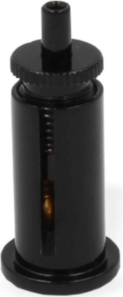 Befestigungsset, M10x1 Deckenbefestigung mit Schlitz und Drahtseilhalter / Gripper | schwarz