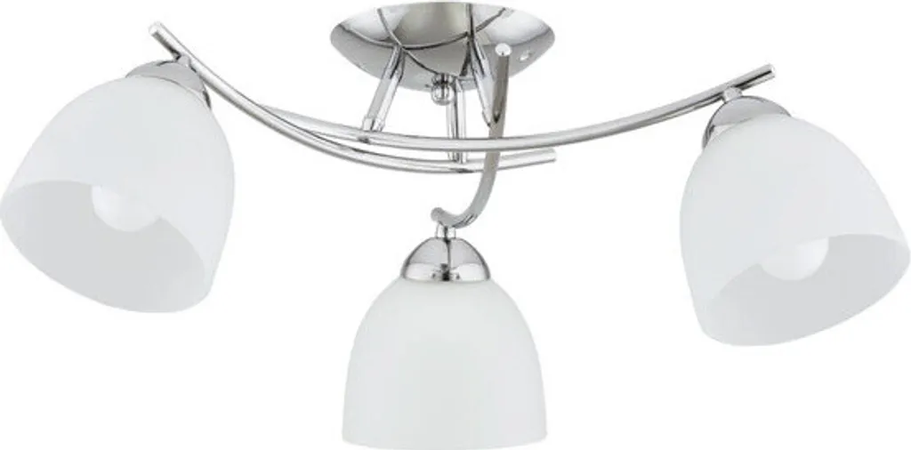 Plafonnier SEVA Alfa Chromé 5xE27 Métal - Luminaire 51x51cm pour Salon
