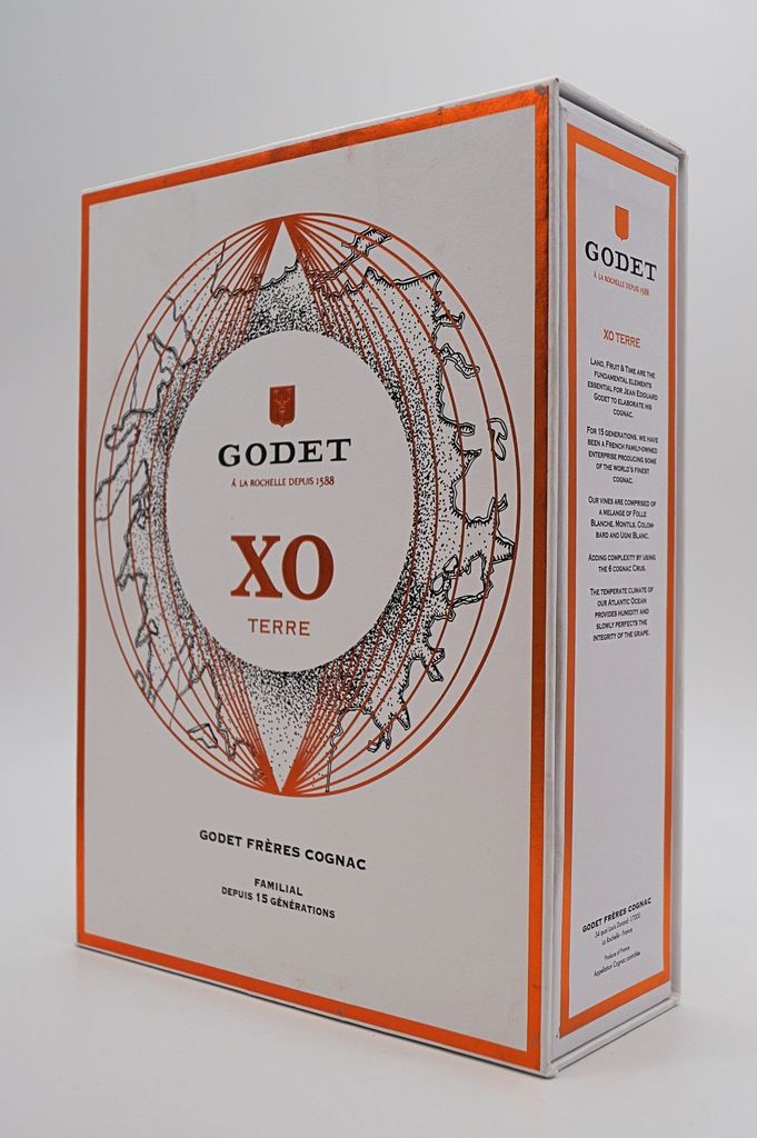 Godet Cognac XO TERRE 40% Vol. 0,7l en boîte cadeau Image du produit 