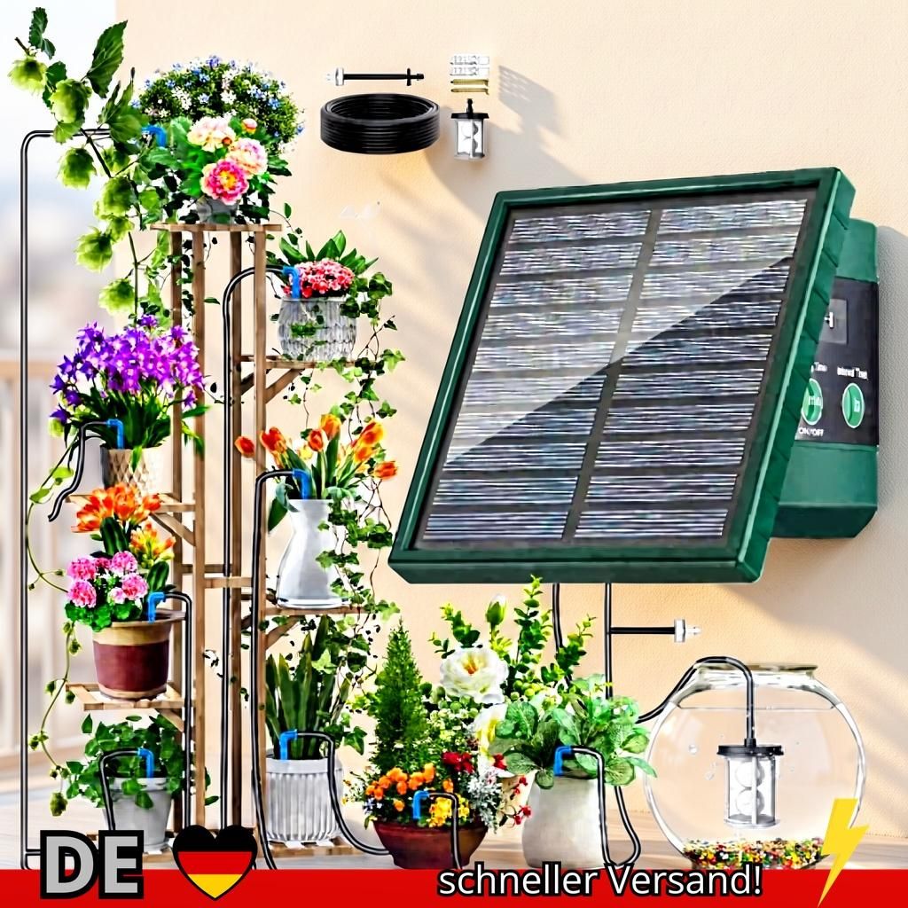 Solar Bewässerungssystem Automatisch Garten Balkon