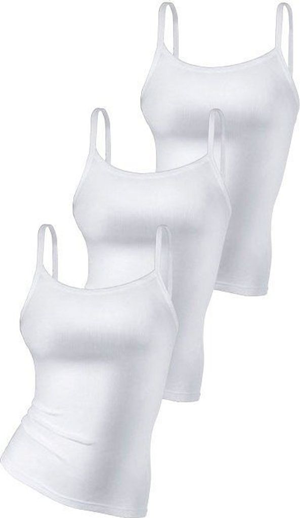 H.I.S. Spaghettitop weiß Größe 48/50