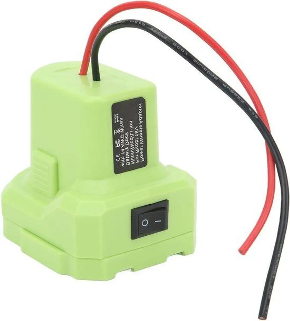 Adaptateur 18V pour conversion d'énergie avec bornes de connexion DIY