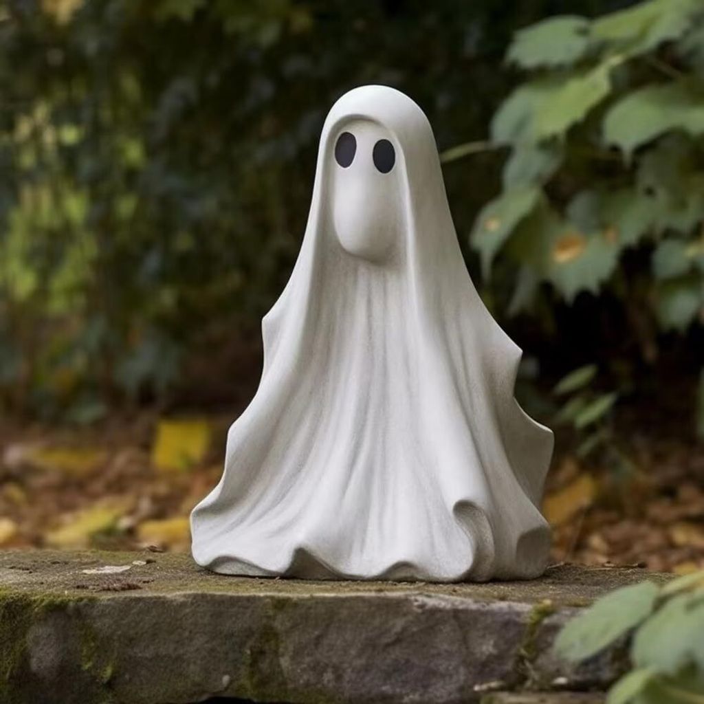 Halloween Ghost Figurine, Harz Geist Statue, Halloween Geist Figur Garten Geister Statue Tischdekoration