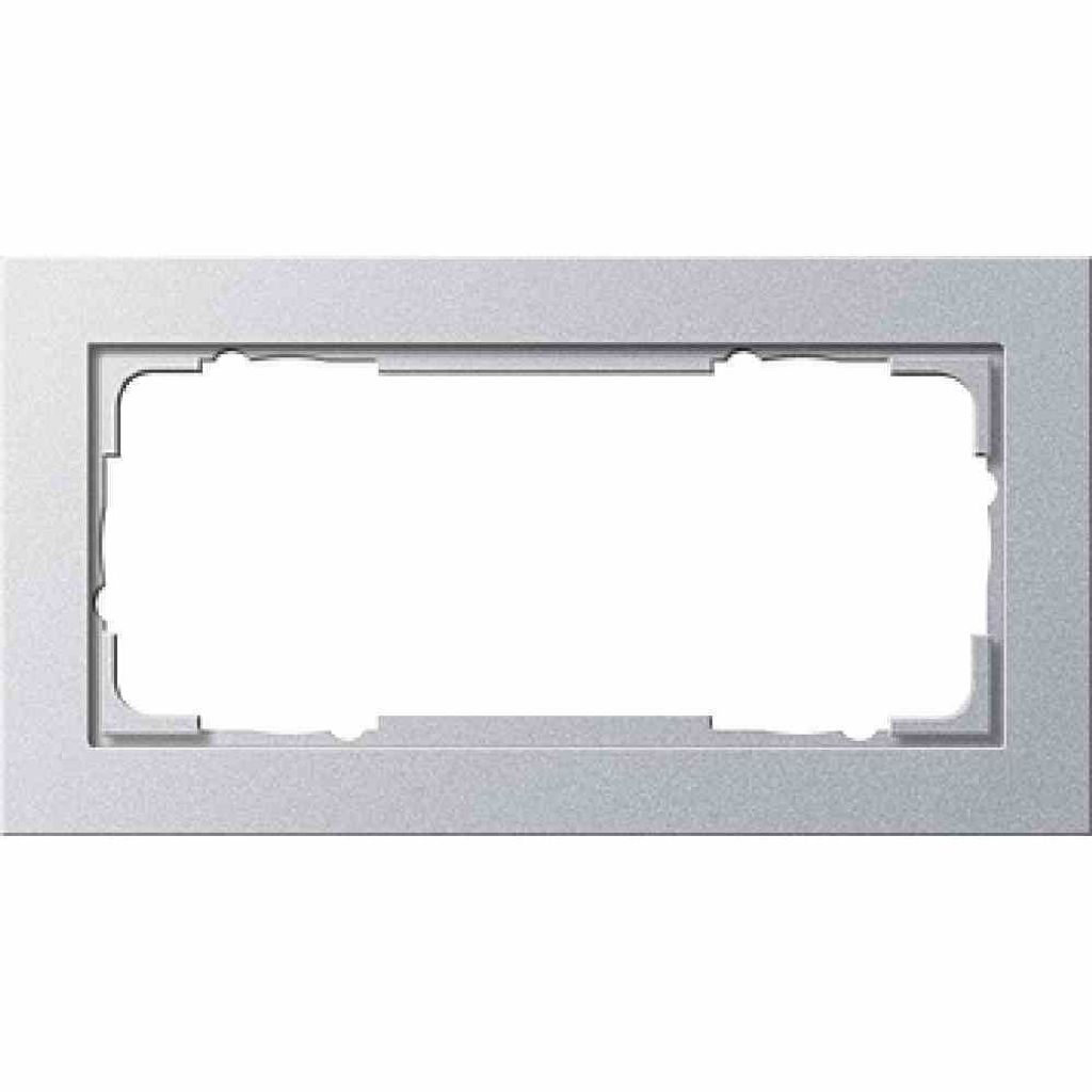 Gira Abdeckrahmen 2f alu E2 100225