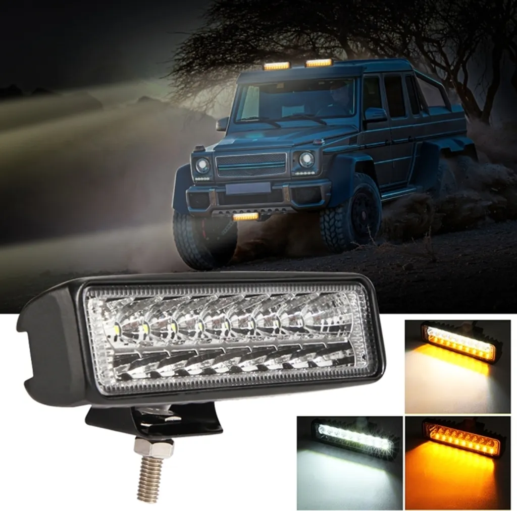 Faro LED Lavoro 10W 6" Bicolore per Trattori ed Escavatori | 10-30V