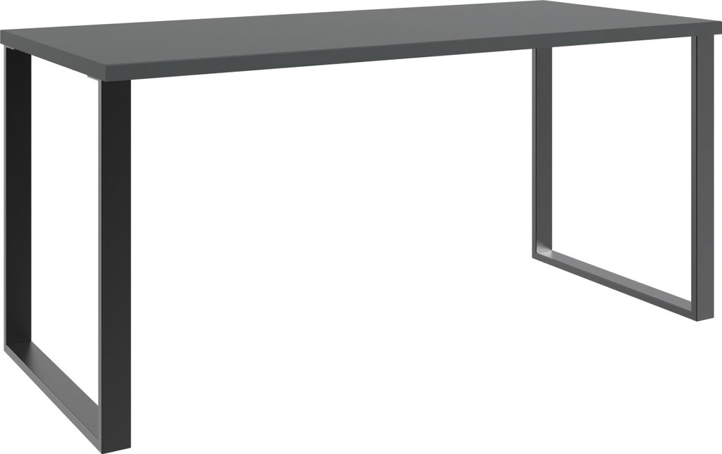 Schreibtisch >HOME DESK< in Graphit - 159x75x70cm (BxHxT)
