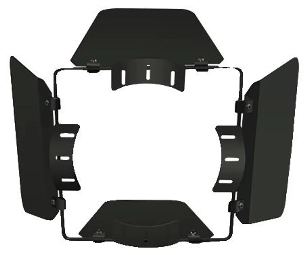 Volets de Projecteur COB Par en Aluminium Durable Fixation Facile Noir
