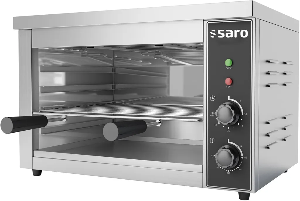 Saro Salamander Lana - Gril Inox avec Réglage de Hauteur de Chauffe Pro
