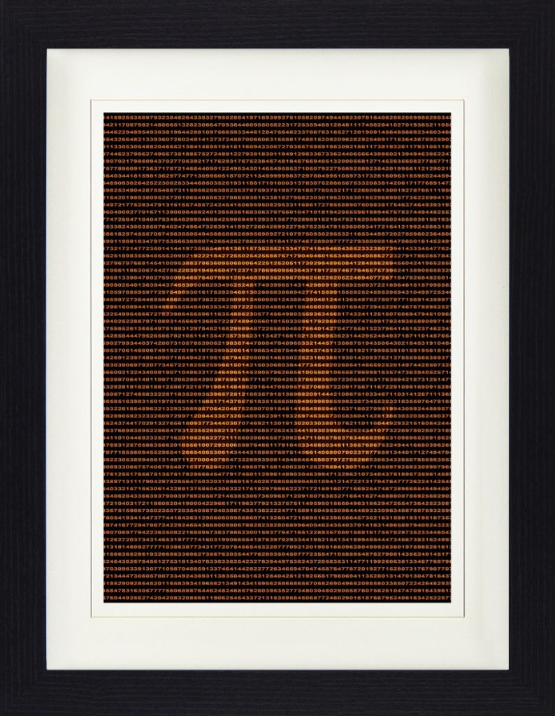 Mathematik Gerahmtes Bild Mit Edlem Passepartout | Wand-Bilder | Im Bilderrahmen - Pi, Irrational, Transzendent Und Perfekt (40 x 30 cm)