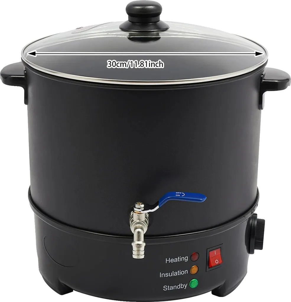 Appareil de fusion de cire 10L en acier inoxydable avec prise UE