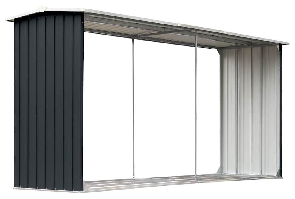 vidaXL Houtopslag, verzinkt staal, 330 x 92 x 153 cm, Productafbeelding 